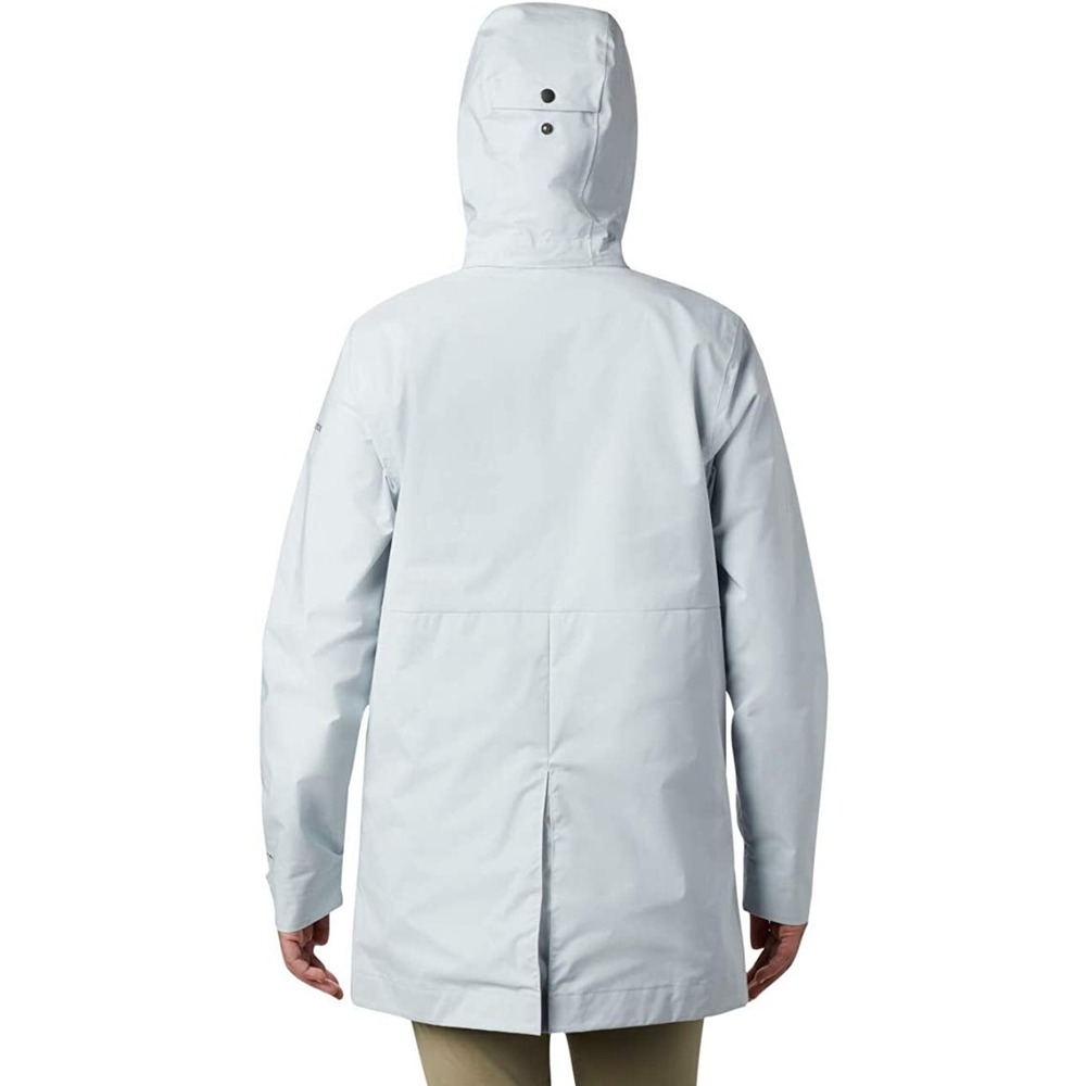 Columbia NEW Womens Size‎ Small East Park Mackintosh Jacket Gray Hood Waterproof - Picture 2 of 5